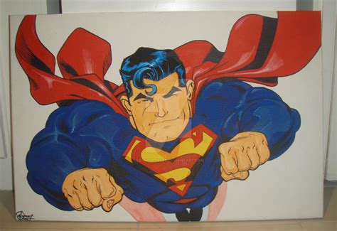 Superman Painting By Leighdauncey On Deviantart