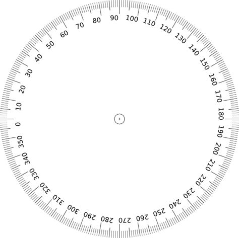 Printable Protractor 360