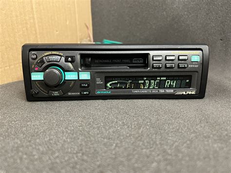 Old Classic Alpine Car Radio Cassette Player Model Tda 7659r Rare