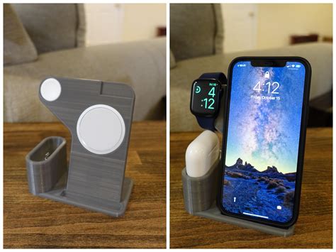 3d Printed This Dock That Uses All The Original Charging Cables Iphone 12 Pro Max Airpods Pro