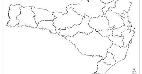 Desenhos Do Mapa De Santa Catarina Para Imprimir E Colorir