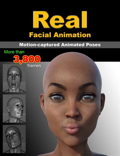 real facial animation for genesis 8 males s and female s daz3ddl