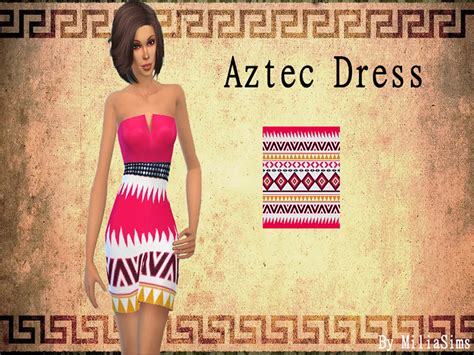 The Sims Resource Aztec Dress