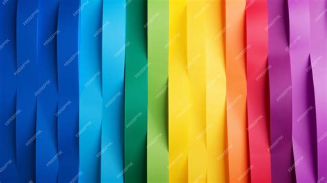 Premium Ai Image Lgbt Ribbons Background In Lgbt Rainbow Colors