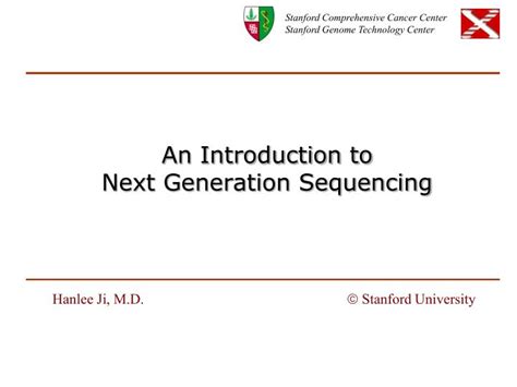 Ppt An Introduction To Next Generation Sequencing Powerpoint