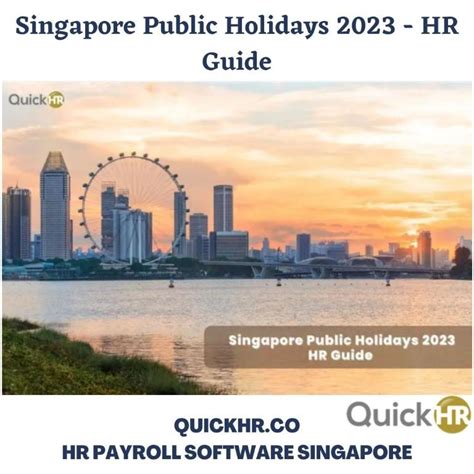 Singapore Public Holidays 2023