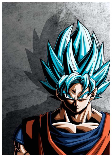 Dragon Ball Z Goku Anime Poster White Coated Paper Print Painting Room Decoration Wall Art Home