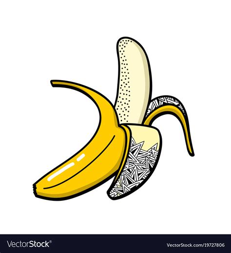 Bananas With Design Elements Royalty Free Vector Image