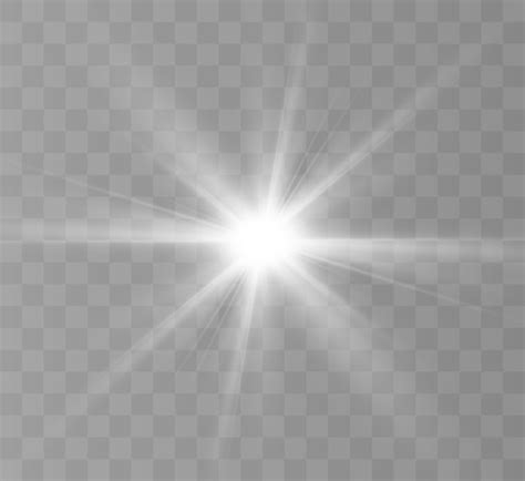 벡터 일러스트레이션을 위한 광선 및 하이라이트가 있는 밝은 조명 효과 프리미엄 벡터