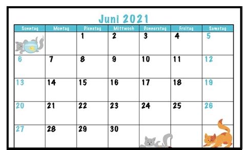 Kalender Juni 2021 Mit Feiertagen Pdf Excel Events Managements In