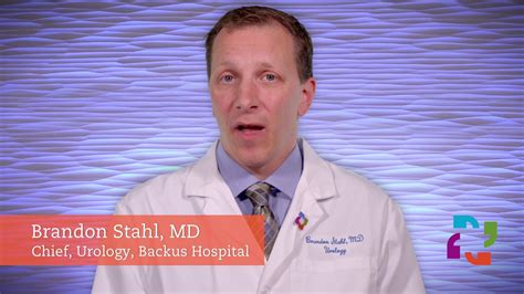 Brandon Stahl Md Chief Urology Backus Hospital Youtube