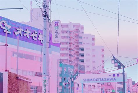 Japanese City Aesthetic Pink Wallpapers Wallpaper Cave