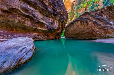 Green Water Pools Zion National Park No 7 Art Of Frozen Time
