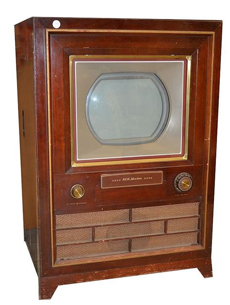 Lot Rca Victor Console Color Television Model Ct 100 Screen 12