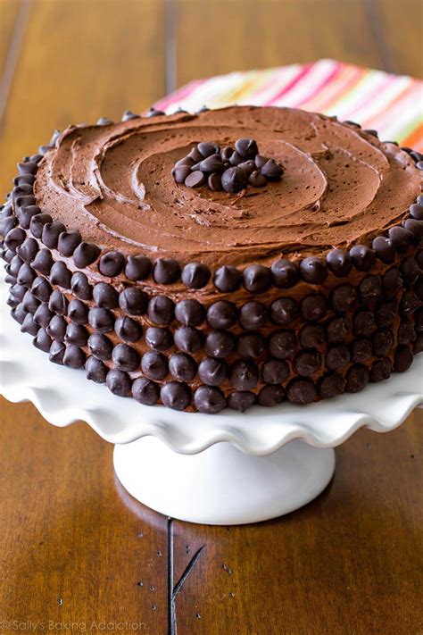 Triple Chocolate Layer Cake The Fudgiest Homemade Chocolate Cake Ever Recipe On Sally