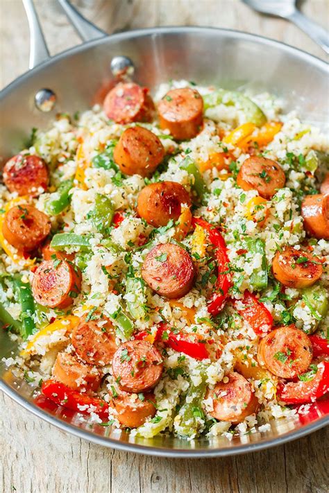 Cauliflower Fried Rice With Sausage And Peppers Eatwell