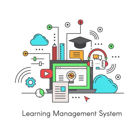 Logo Of Learning Management System Lms E Learning Software Application