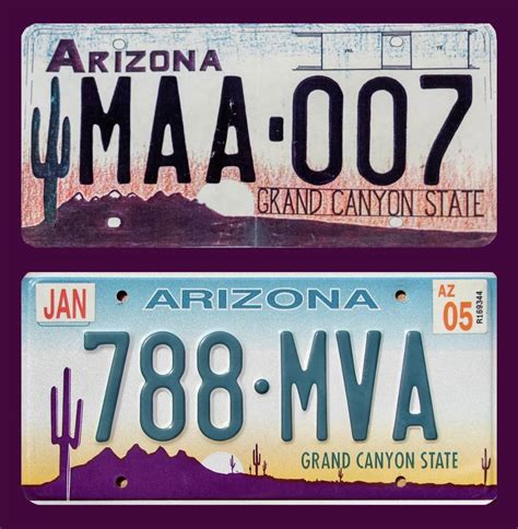 The Original Sketch For The Arizona License Plate Created By Local