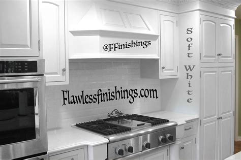 I can't even tell you how amazing it feels to put those doors back on! Kitchen Cabinet Refinishing Color ~ Soft White By Flawless ...