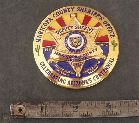 Maricopa County Sheriff Centennial Badge 1815146084