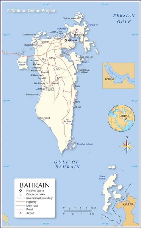 Map Of Bahrain World Map 07