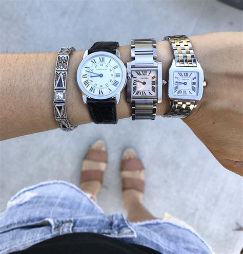 Cartier Santos Demoiselle Tank Francaise And Ronde Solo De Cartier