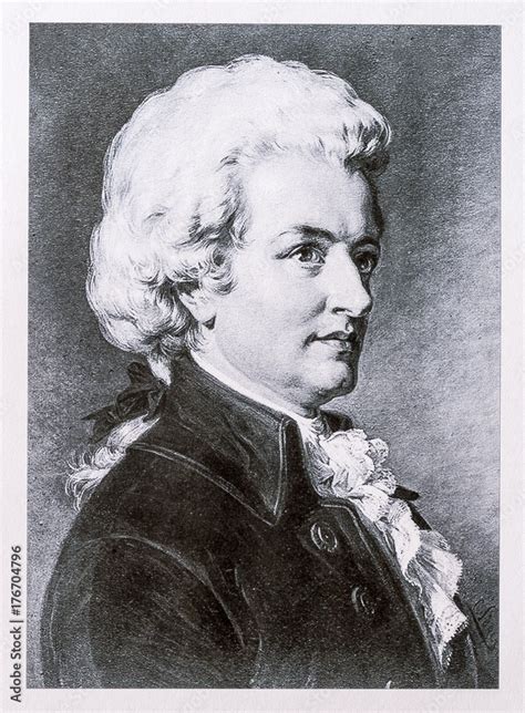 Portrait Of Wolfgang Amadeus Mozart Stock Photo Adobe Stock