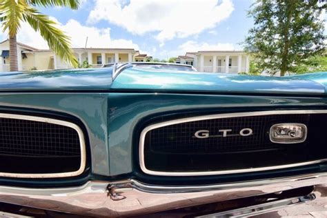 1966 Pontiac Gto Hardtop Coupe 389 V8 4 Speed Marina Turquoise For Sale