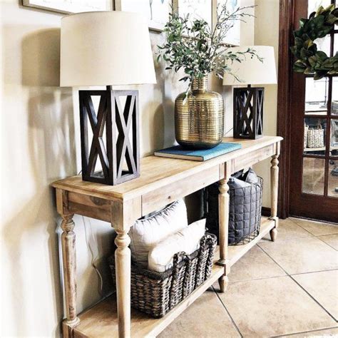 Everett Foyer Table Natural Wood By World Market House Interior
