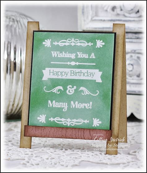 Inspired By Stamping October Release Chalkboard Birthday Colleen