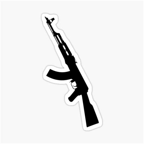 Gun Set Vinyl Decal Sticker Shotgun Handgun Pistol Ak 47 Rifle Weapon