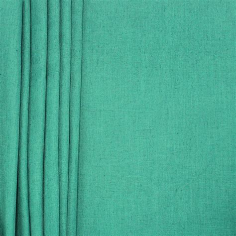 Tissu D Ameublement Polyester Et Lin Vert