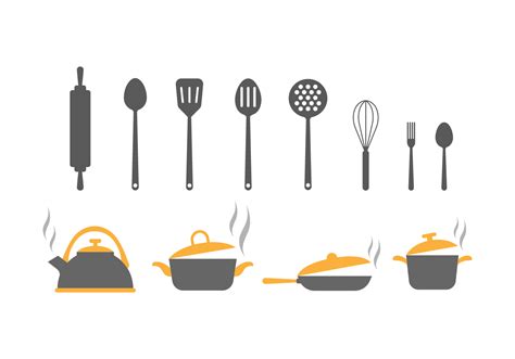 Alibaba.com offers progressive kitchen tools in different materials such as metal and plastic and a wide range of colors. Free Kitchen Utensils Vector Icons 136327 Vector Art at ...