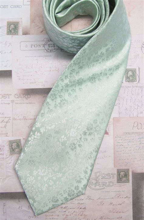 Mens Ties Dusty Mint Green Floral Mens Silk Necktie Wedding Etsy Neck Tie Ties Mens Tie