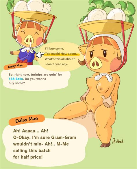 Rule 34 2020 Animal Crossing Blush Stickers Breasts Closed Eyes Daisy