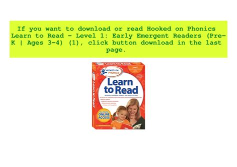 Ppt Download Hooked On Phonics Learn To Read Level 1 Early