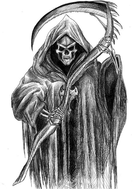 Grim Reaper By Twizzy On Deviantart Reaper Drawing Grim Reaper