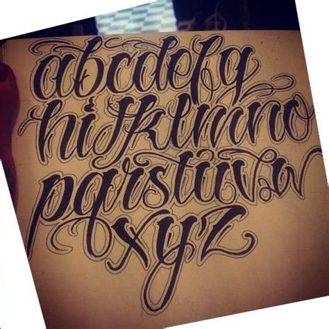 Letras Para Tatuarlugareldrawing Chicano Letteringletras Abecedario