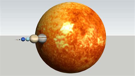 Accurate Solar System Size Comparison 3d Warehouse