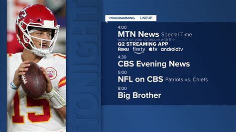 Rescheduled NFL game moves Q2 5:30 news to 4 p.m. on Monday