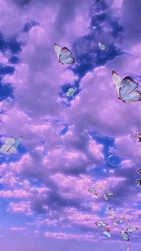Aesthetic Clouds Cute Wallpaper Backgrounds Iconic Wallpaper Purple