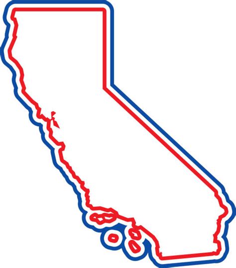 Royalty Free California State Outline Clip Art Vector Images
