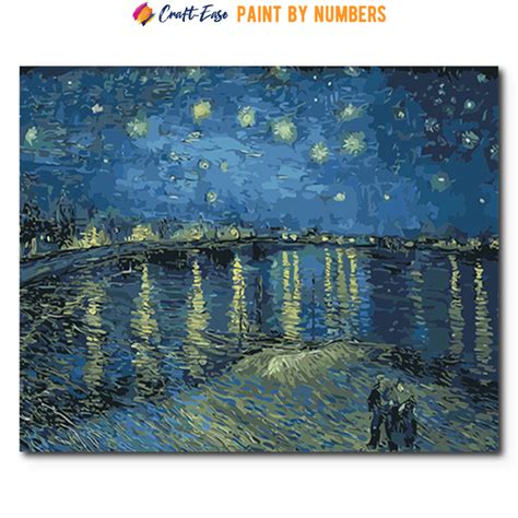 Van Gogh Paint By Numbers Starry Night Over The Rhone Craft Ease