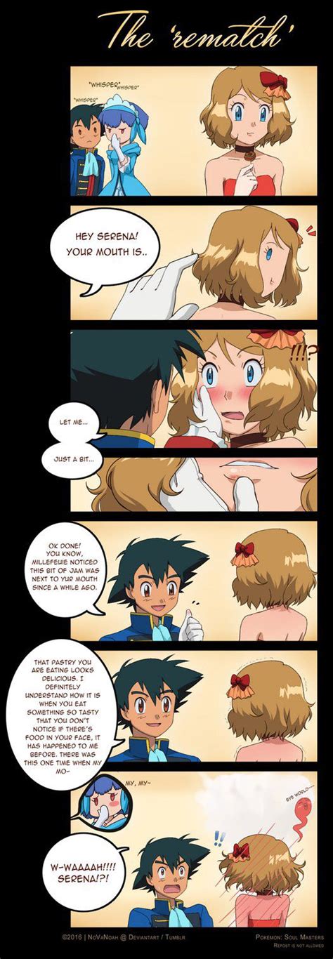 Amourshipping Serena Satoshi Pokemon Ash And Serena Pokemon Couples Pokemon Manga