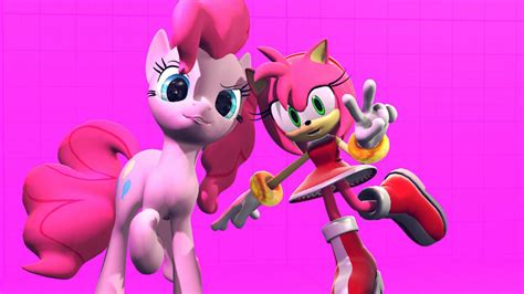 Pinkie Pie And Amy Rose By Star Masterr On Deviantart