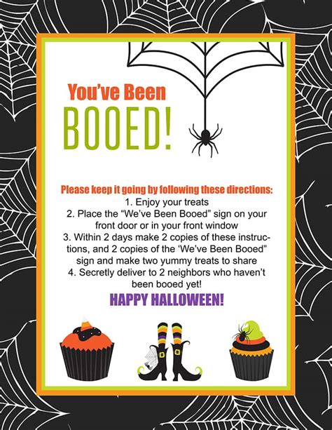 you have been booed free printable