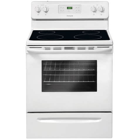30 In Freestanding Smooth Top Electric Range White