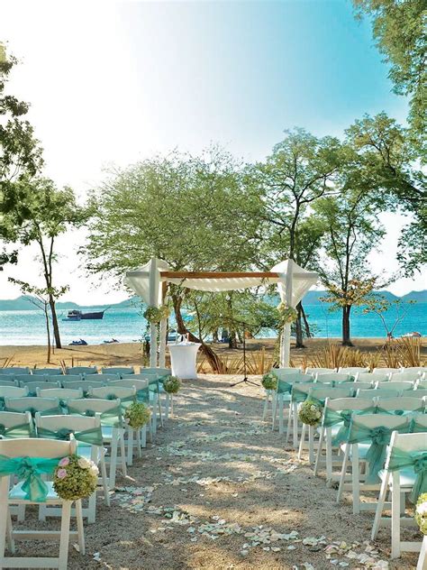 Stunning Beach Wedding Inspiration Marriott El Mangroove Guanacaste