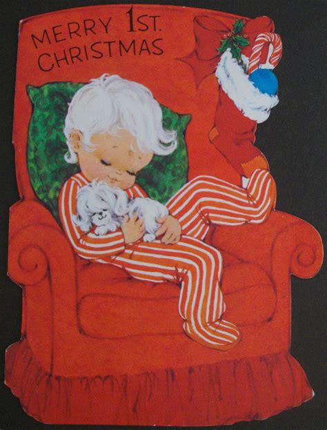 Check spelling or type a new query. 1970s cute vintage baby's 1st Christmas card (With images) | Babys 1st christmas, Vintage baby