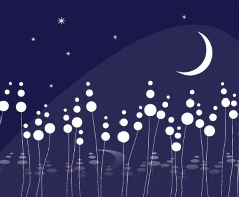 Dreamy Night Vector Art And Graphics